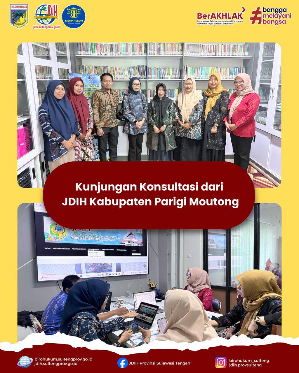 Kunjungan JDIH Kabupaten Parigi Moutong